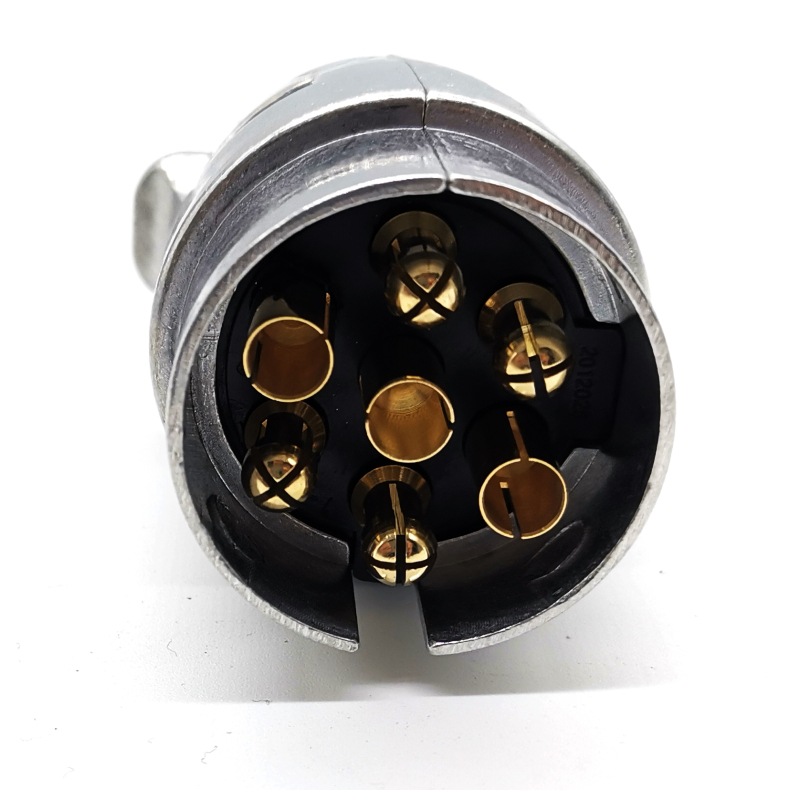 aluminum alloy 7-Core plug socket 7-core round bottom socket trailer plug socket