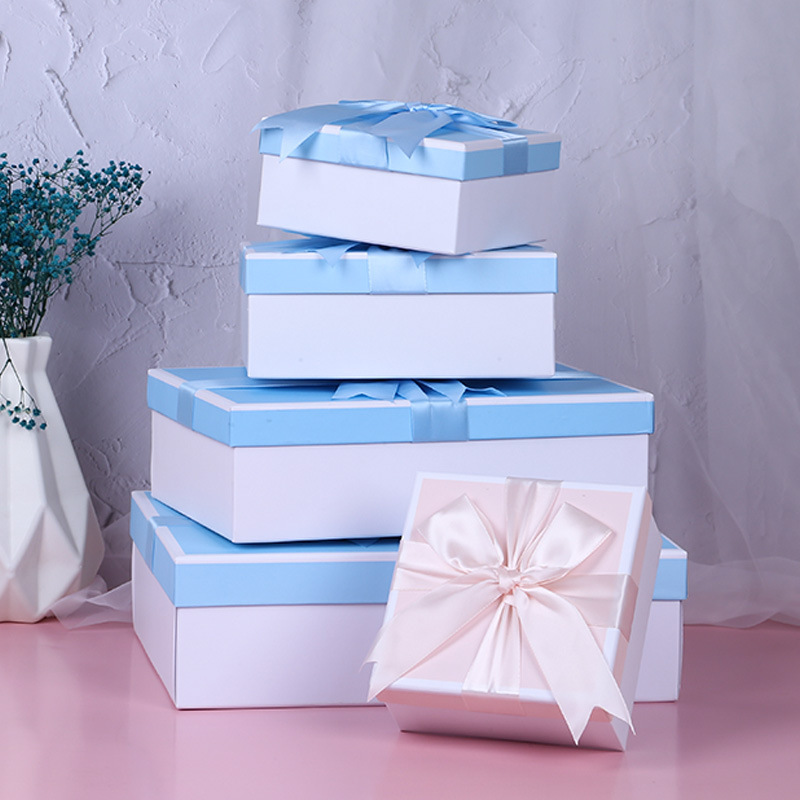 ピンクリボン誕生日ギフトボックスバレンタインデーギフトボックス結婚お土産ボックスマフラー保温カップ包装ボックス|undefined