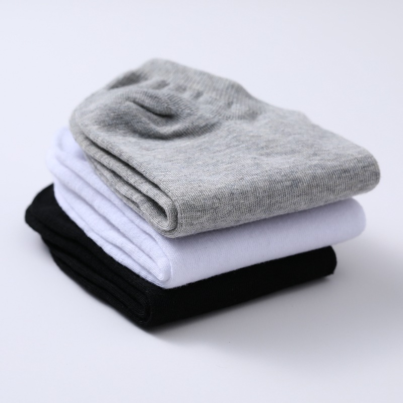 Disposable socks men's 100 pair of deodorant lazy travel wash-free solid color polyester cotton mid-tube stockings women's boat Socks Socks
