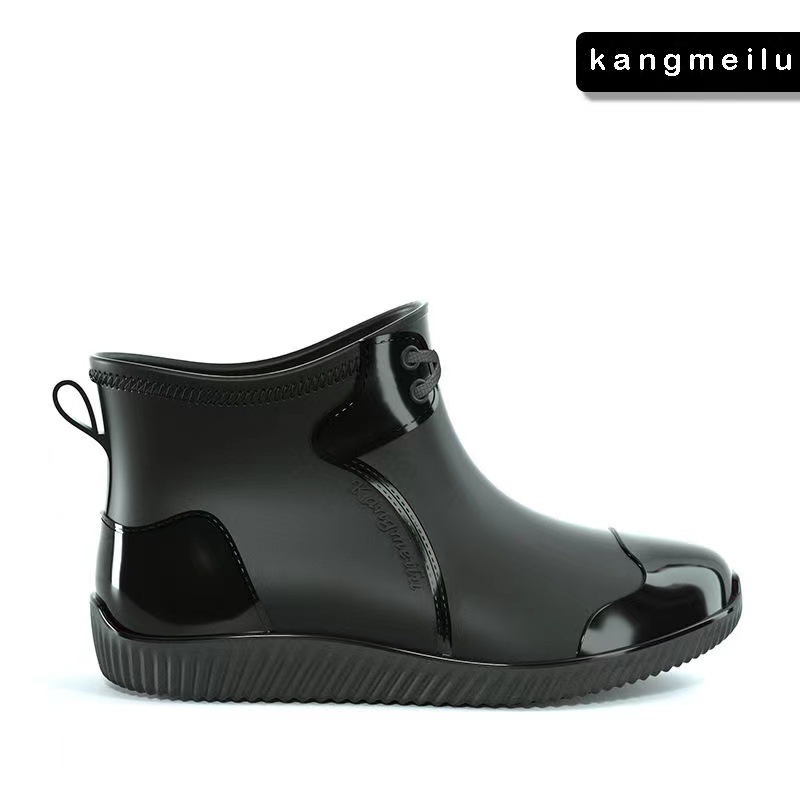 Water shoes 2023 fashion spring rain boots rubber shoes fishing shoes 2023 waterproof shoes non-slip wear-resistant rain boots men's short