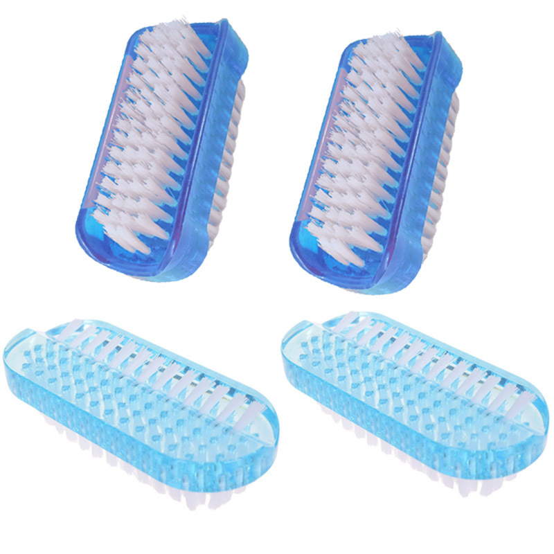 Spot wholesale plastic brush nail powder dust brush double-sided cleaning brush nail tools nail brush set shoe washing brush