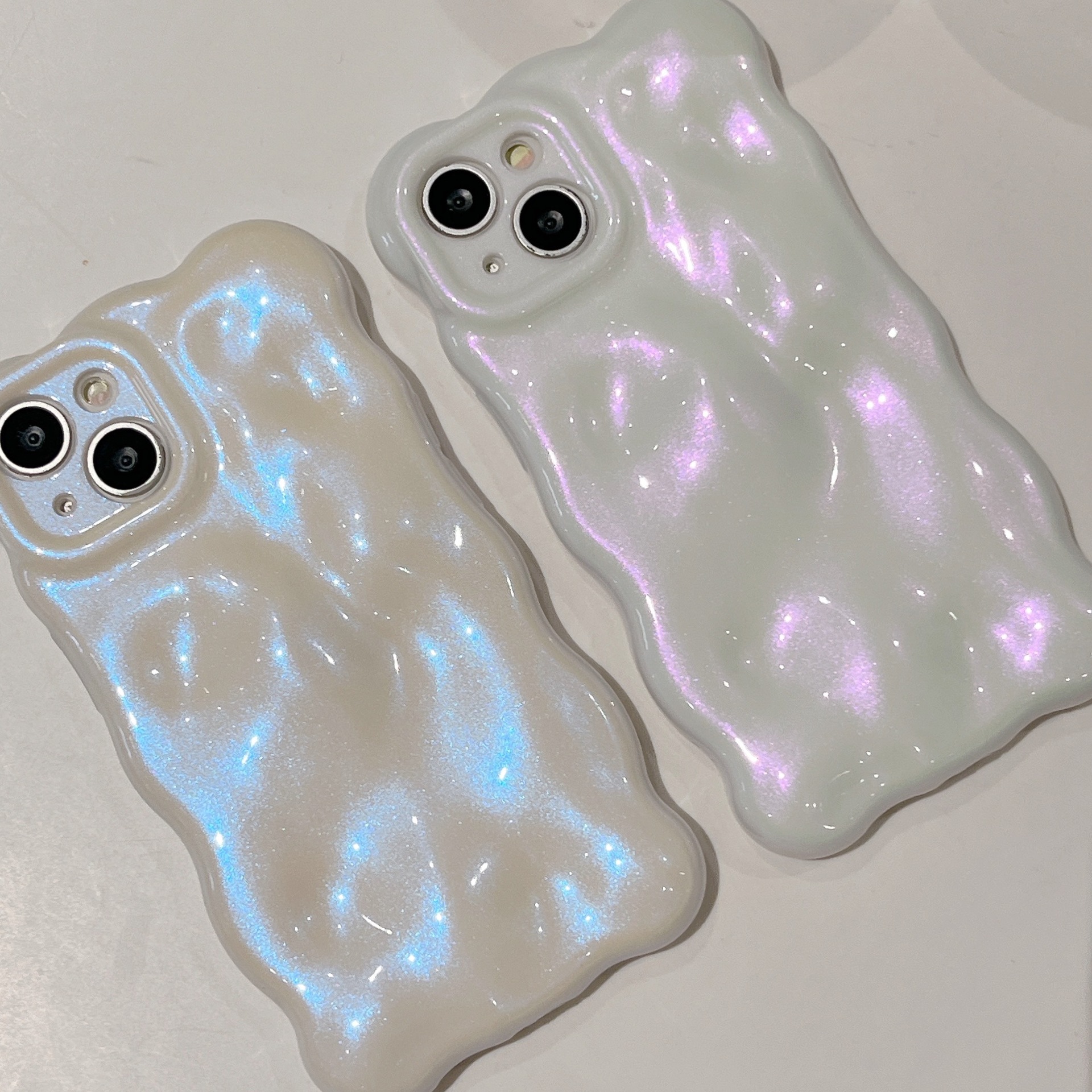 韓國ins超仙閃粉氣泡殼適用iPhone14promax手機殼蘋果15新款13/12