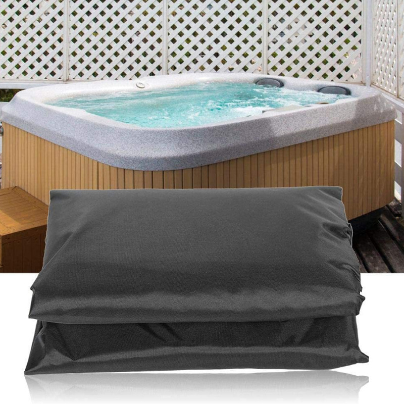 Cross-border factory 210D Oxford cloth silver-coated bathtub cover cloth courtyard anti-falling leaves UV SPA swimming pool dust cover