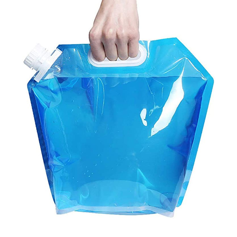 Spot 5L large capacity water bag sports portable folding water bag outdoor travel camping mountaineering portable water storage bag