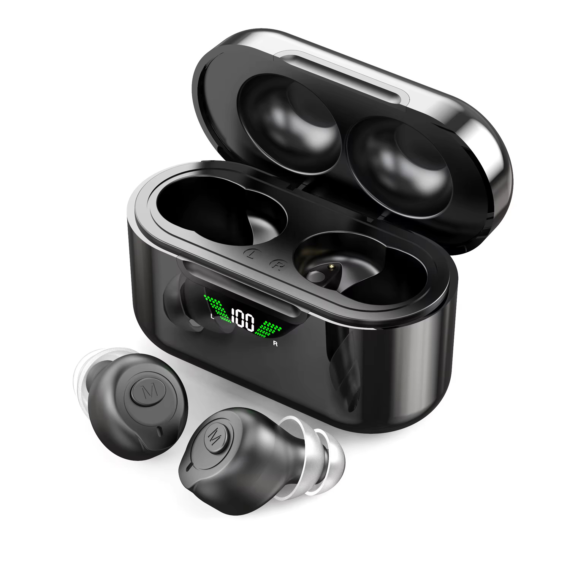 Cross-border in-ear wireless invisible hearing aid Bluetooth hearing aid two-in-one charging warehouse Hearing aid