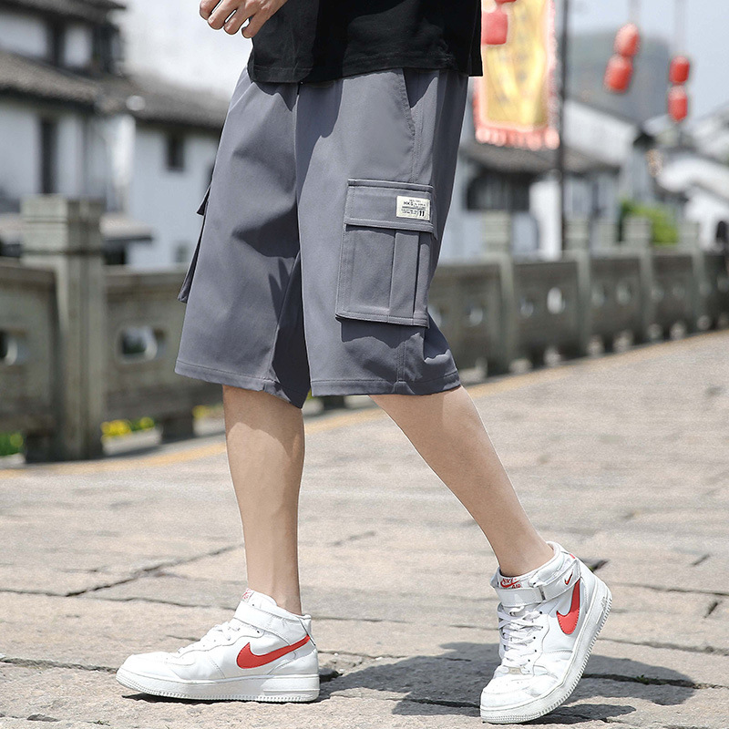 Tooling Shorts Men's Summer New Trendy Brand Sports Men's Pants Loose Outer Wear Pants Thin Casual Pants for Men