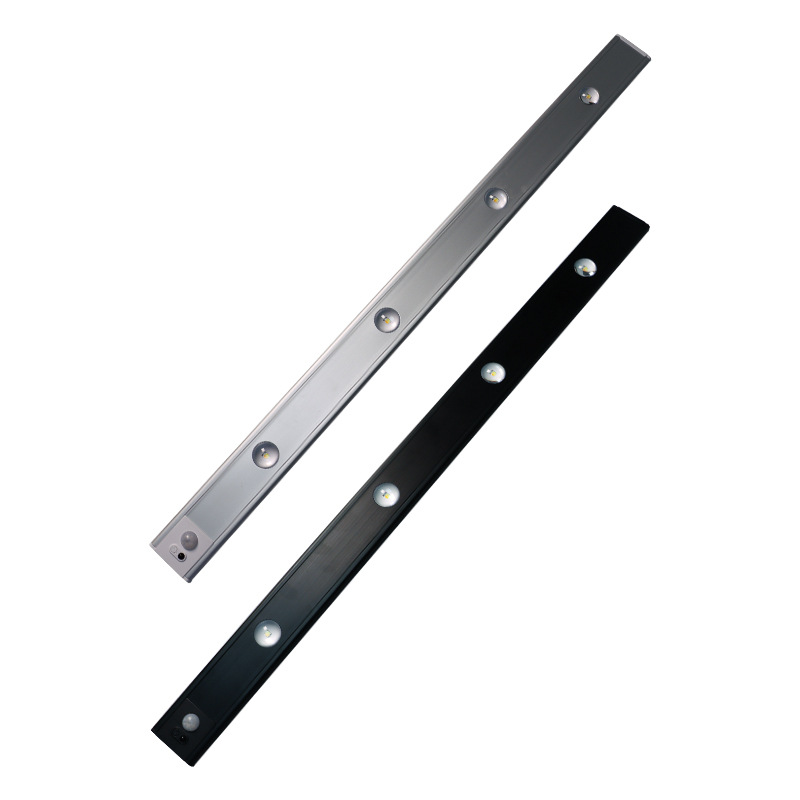 Intelligent led human body sensor light ultra-thin cat's eye Hill Light bar rechargeable self-adhesive wardrobe wine cabinet Cabinet light strip