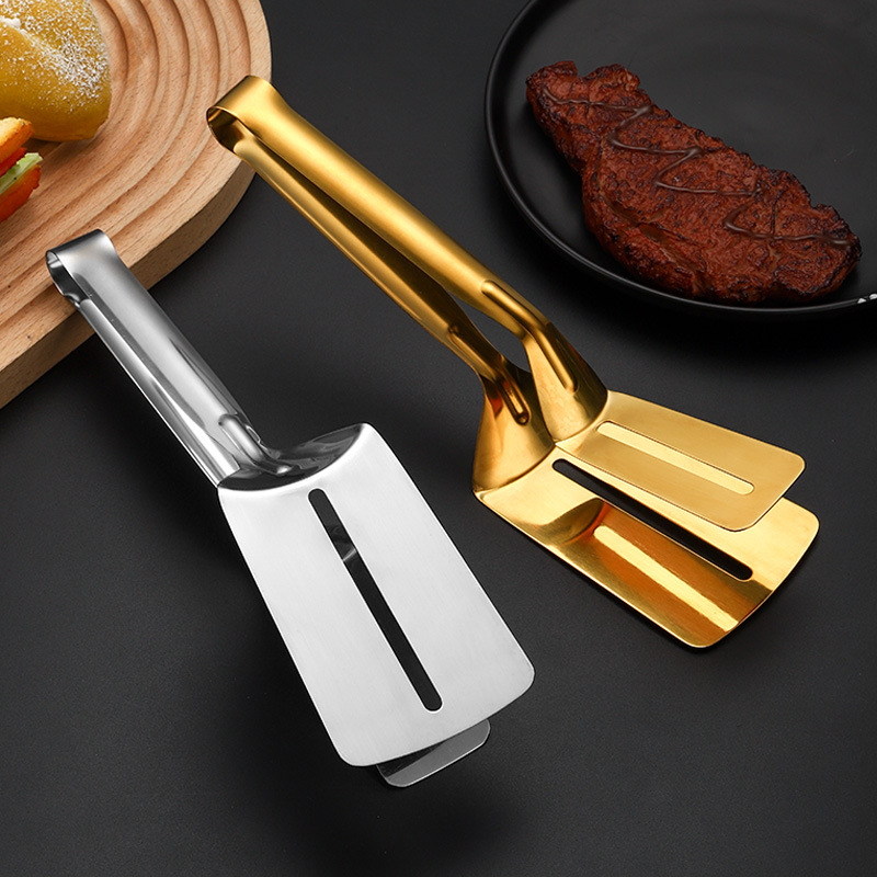 Thickened stainless steel restaurant hotel steak meat clip fried fish shovel clip steak barbecue clip food food clip