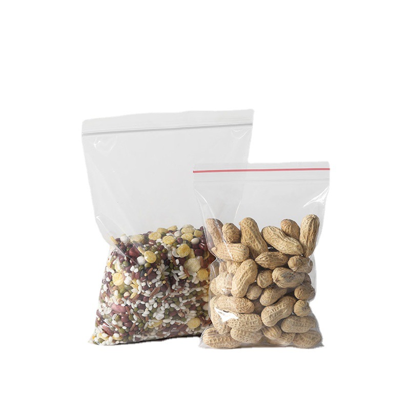 pe self-sealing bag wholesale transparent packaging bag food sealing bag large sealing bag transparent plastic self-sealing bag printing