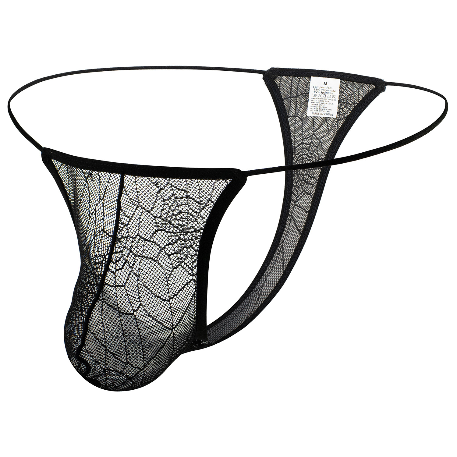 Foreign trade cross-border men's lace men's T-shaped men's sexy T-shaped pants men's perspective sexy underwear B636