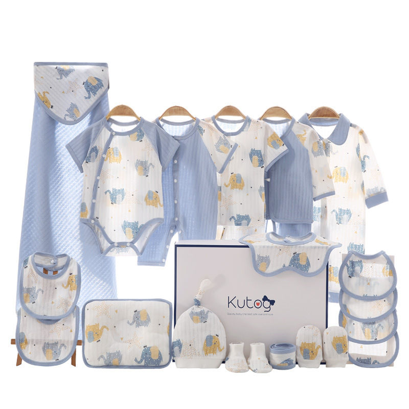 Baby Gift Box Newborn Clothes Winter Thickened Cotton Clothes Full Moon Warm suit Newborn Baby Meeting Gift