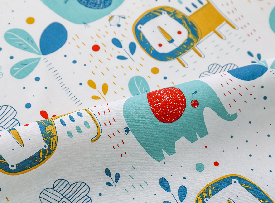 Wholesale supply of 133*72 twill print cartoon 40 cotton 1.6 meters wide