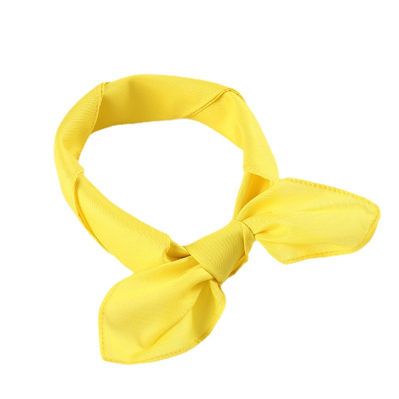 Amazon Solid Color Plain Polyester Variety Square Riding Outdoor Headscarf Printable LOGO Headscarf Manufacturers