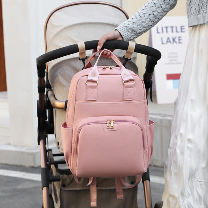 New Mummy Bag Dry and Wet Separation Multifunctional Milk Storage Insulation Shoulder Baby Bag Large Capacity USB Bag