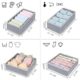 Foldable Mesh Underwear Storage Box Socks Bra Underwear Drawer Type Divided Storage Finishing Box Four-piece Set
