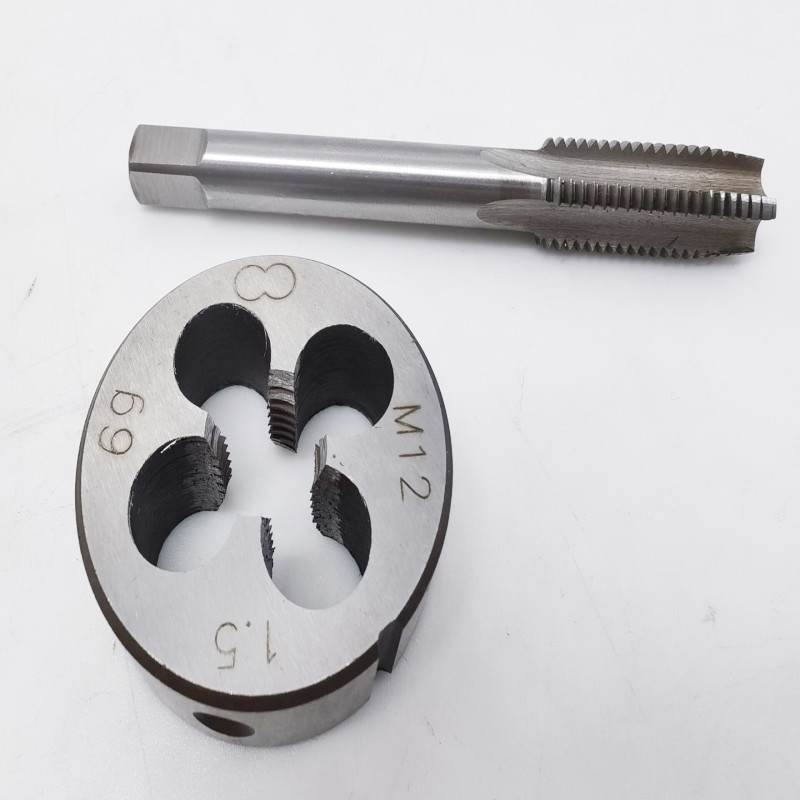 Tap die 2 pieces suit high speed steel straight groove tap alloy tool steel die M3-M30 thick and thin teeth wholesale
