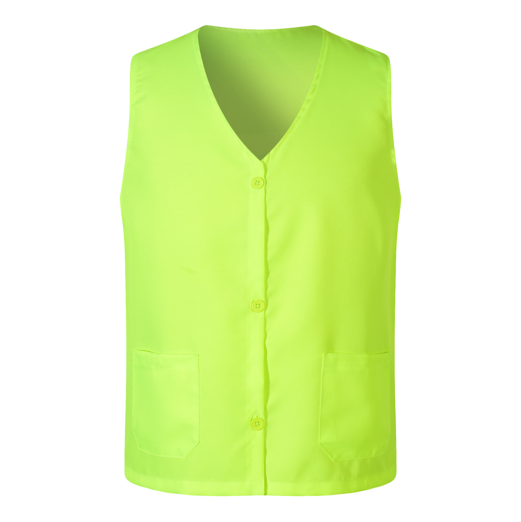 V-Neck Work Clothes Vest Volunteers Collarless Button Vest Vest Printing logo Red Volunteer Clothes Chicken Heart Collar