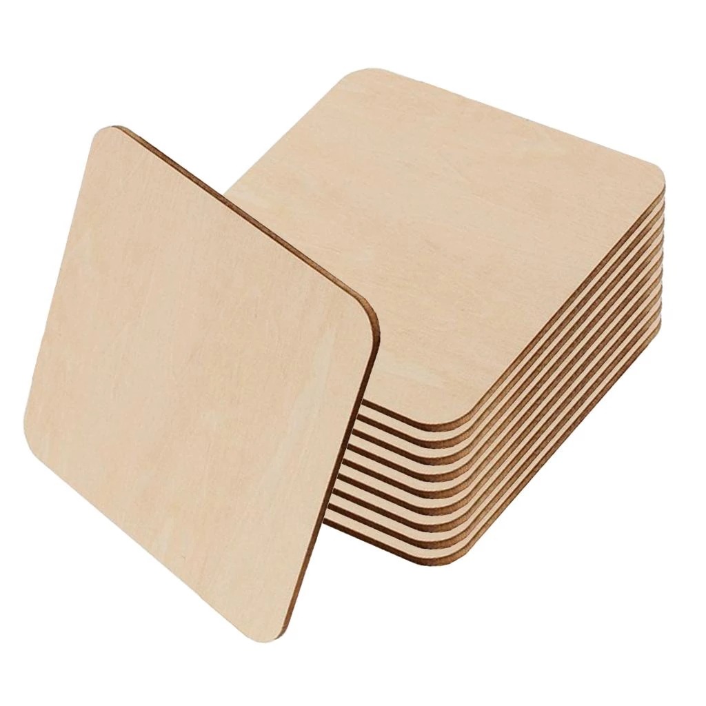 Cross-border supply special spot log rounded square wood DIY environmental protection wood sandwich shaped wood chips