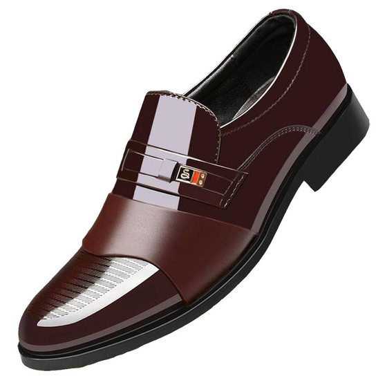 Leather Shoes Men's Business Foreign Trade New Men's Leather Shoes Formal Wear Casual Fashion Pointed Casual Shoes Cross-border High-level Sense