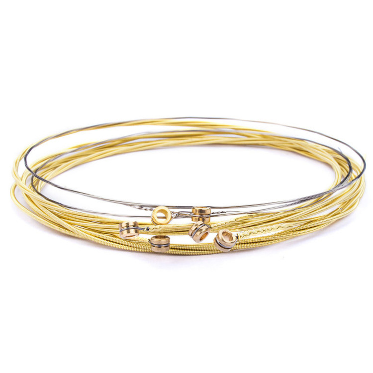Folk acoustic guitar string brass copper color string independent packaging set string guitar accessories wholesale