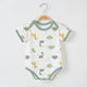 Summer Baby Wrap Fart Clothes Newborn Short-sleeved Thin Pajamas Baby Triangle Climbing Suit Hare Jumpsuit