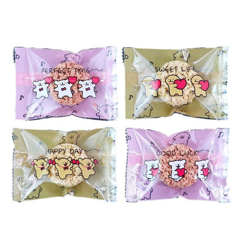 Original snowflake crisp packaging bag handmade cow rolled cookie cookie bag baking snacks food machine bag wholesale