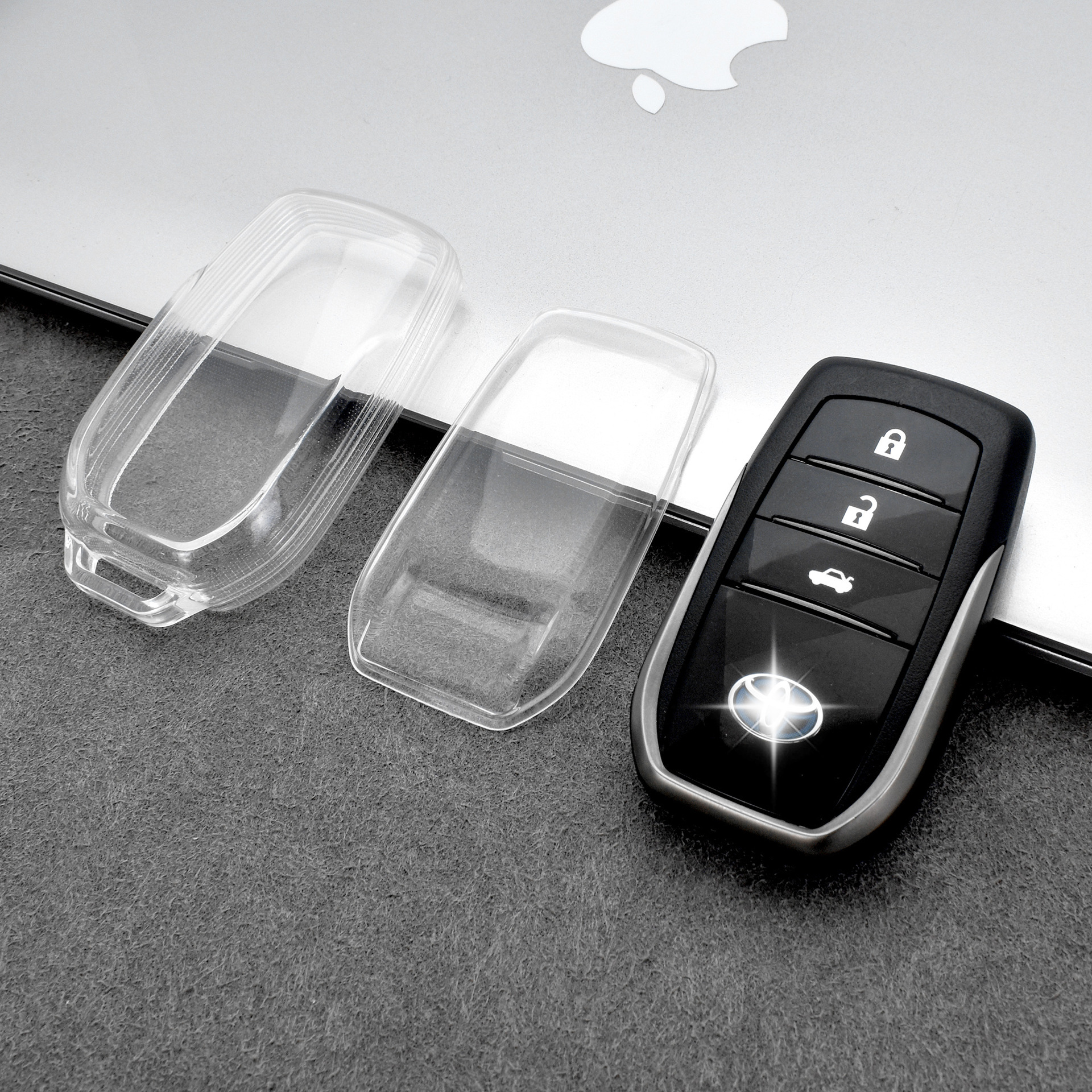 Suitable for Toyota Corolla/Camry/Crown/RAV4 key set transparent all-inclusive car key case