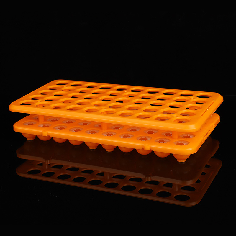Plastic test tube rack factory wholesale 50-hole test tube rack laboratory consumables centrifuge tube rack sample bottle rack