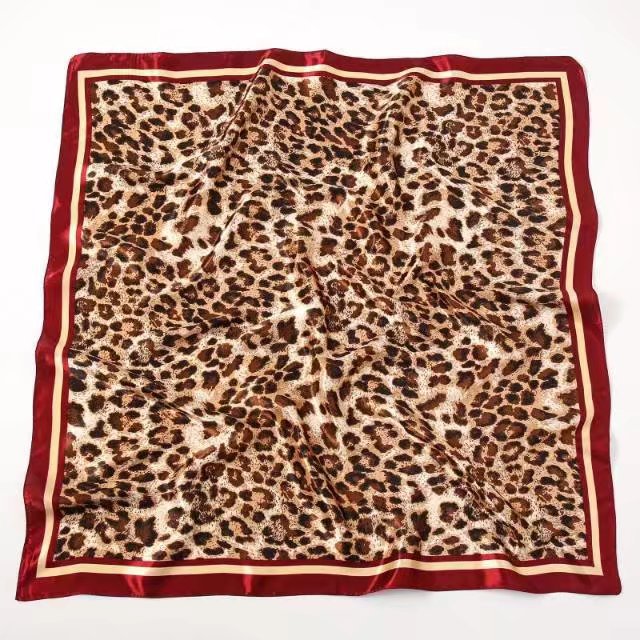 Cross-border new satin imitation silk printed fabric 60*60 small square scarf spring, summer, autumn and winter all-match Fashion Scarf