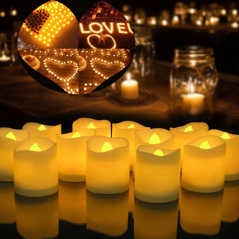 Cross-border flameless wishing candle LED candle light Christmas Halloween electronic light confession wedding props proposal