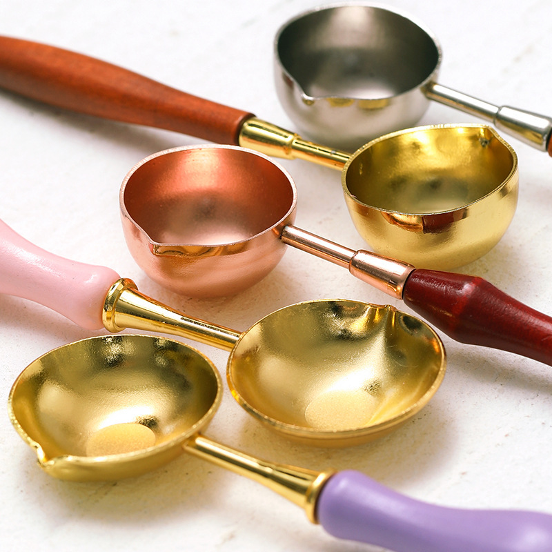 [Fire paint supplies] Aromatherapy white wax fire paint spoon fire paint seal sealing tool fire paint stove spoon