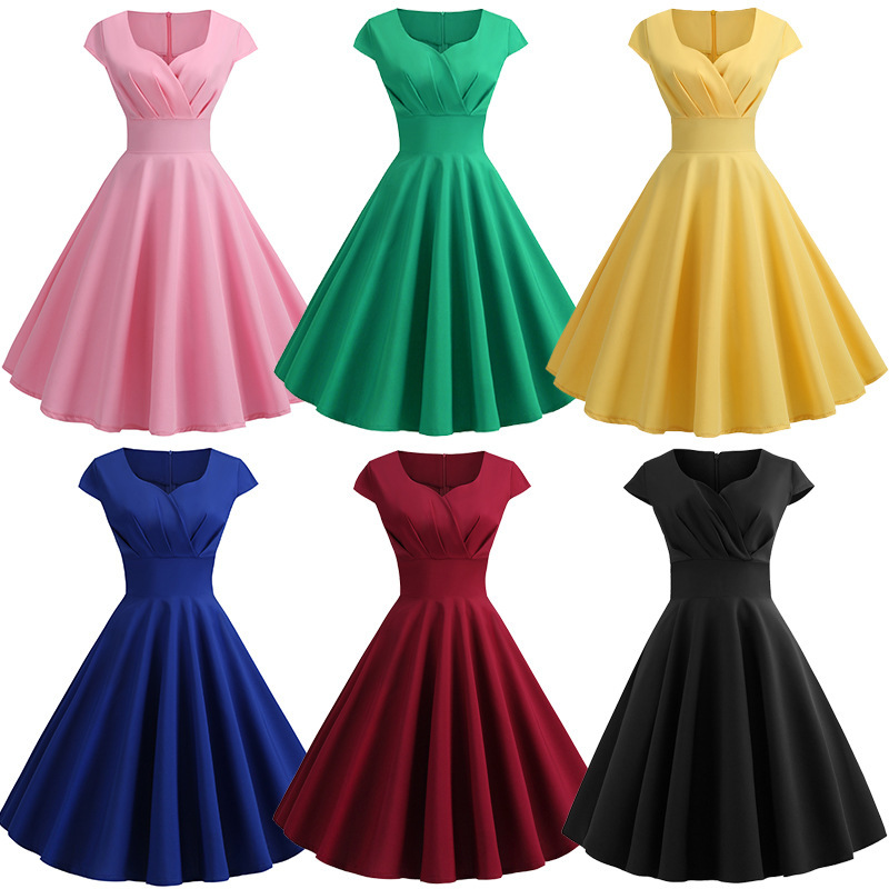 Spot 2023wish AliExpress cross-border supply dress Europe and the United States explosions short sleeve foreign trade dress Q201