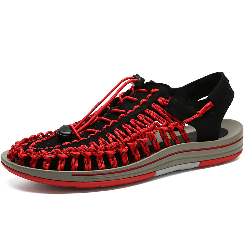 New Sandals Woven Sandals Men's Sandals Casual Beach Shoes Roman Sandals Tracing Shoes Outdoor Mountaineering Wading Shoes