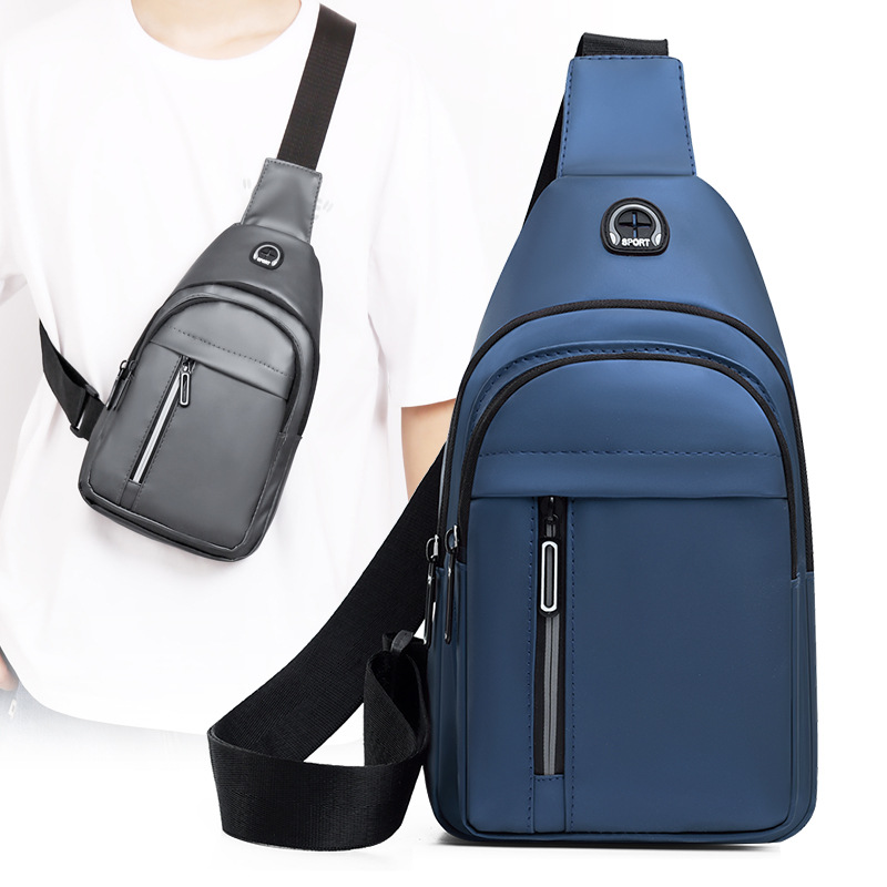 2025 New Arrival Men's Oxford Cloth Chest Bag Multifunctional Sports Outdoor Leisure Shoulder Bag Crossbody Bag