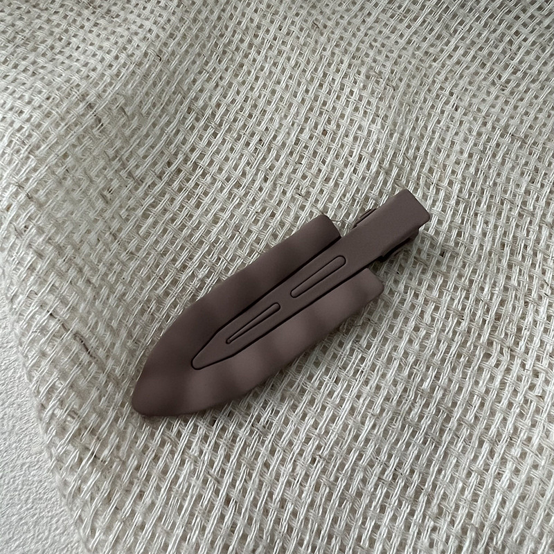 Colorful Seamless Hairpin Frosted Wave Metal Broken Hair Edge Clip Forehead Bangs Clip Wash Face Makeup Duckbill Hairpin_voghion.com