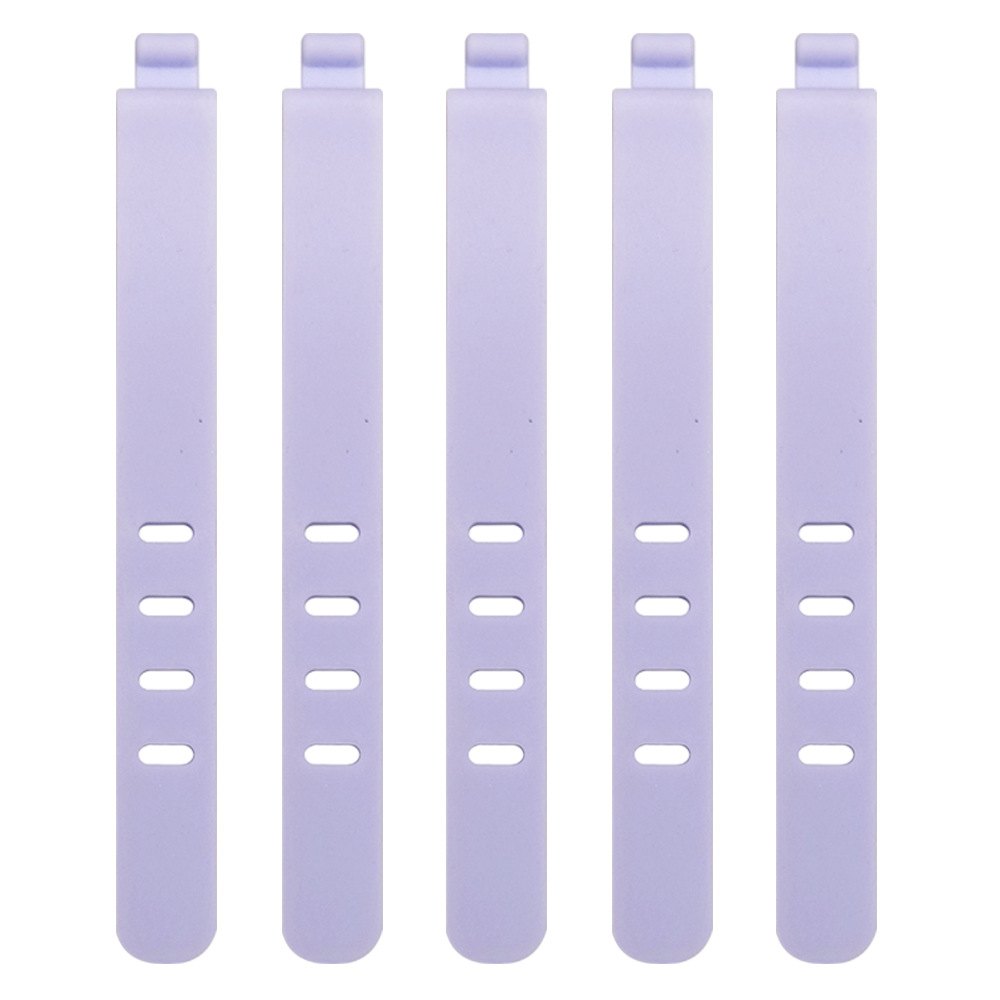 95mm four-hole silicone data cable tie winder earphone cable charging line digital storage organizer cable