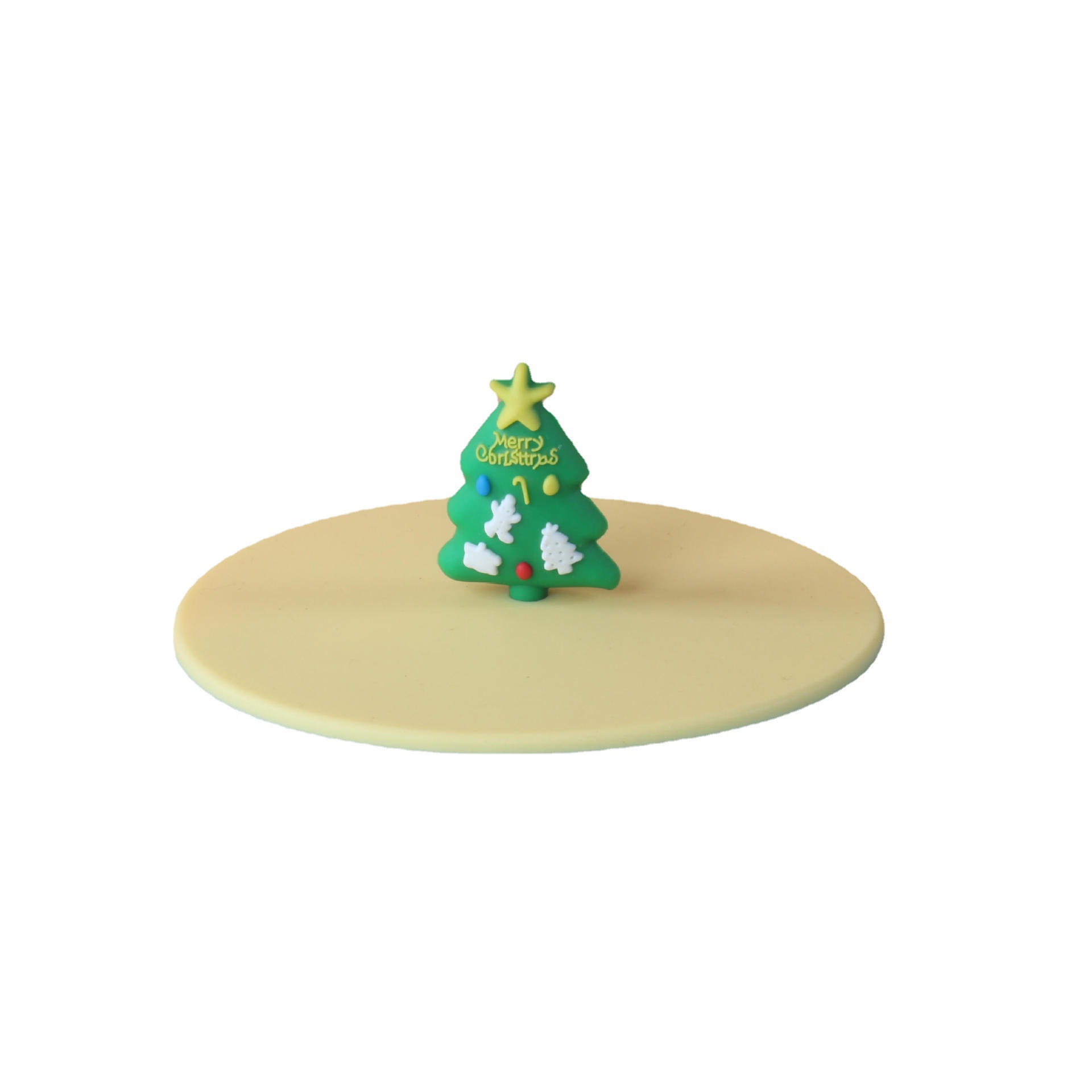 Frosted Cup Lid Silicone Water Cup Lid Accessories Round Cartoon Glass Ceramic Dust-proof Home Use