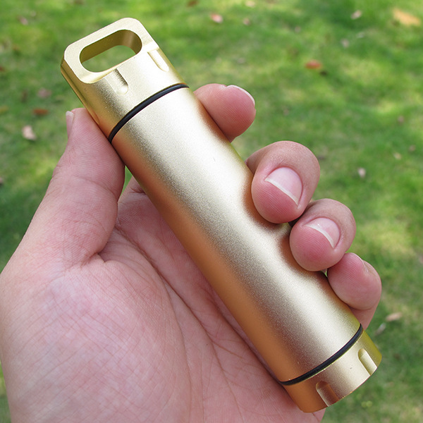 Su Mi All Metal Outdoor Survival Equipment EDC Sealed Tank Waterproof Bin Waterproof Tank Waterproof Box Emergency Medicine Bottle