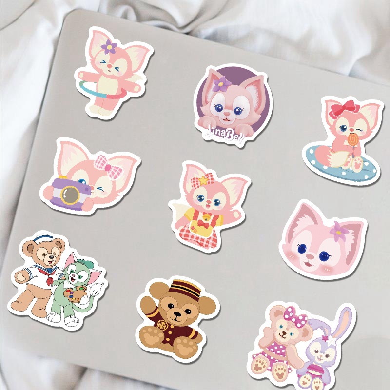 100 small size cute bear cartoon rabbit graffiti stickers luggage laptop mobile phone waterproof stickers
