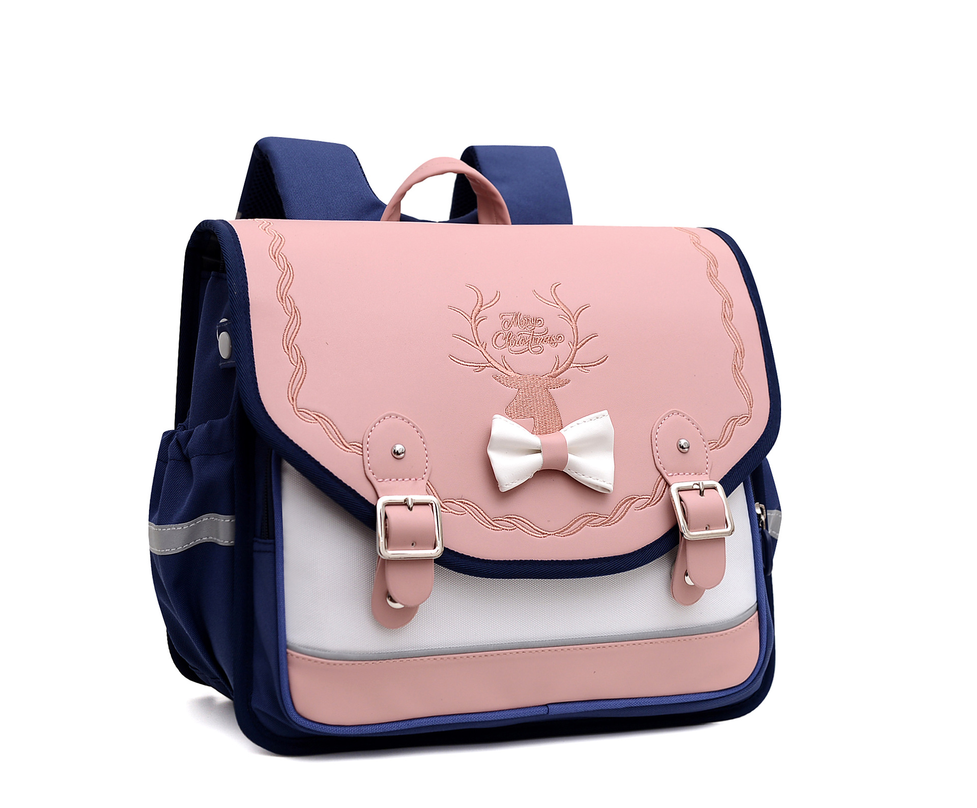 Schoolbag for Primary School Students Boys' and Girls' Horizontal Edition British Waterproof Backpack for First to Sixth Grades
