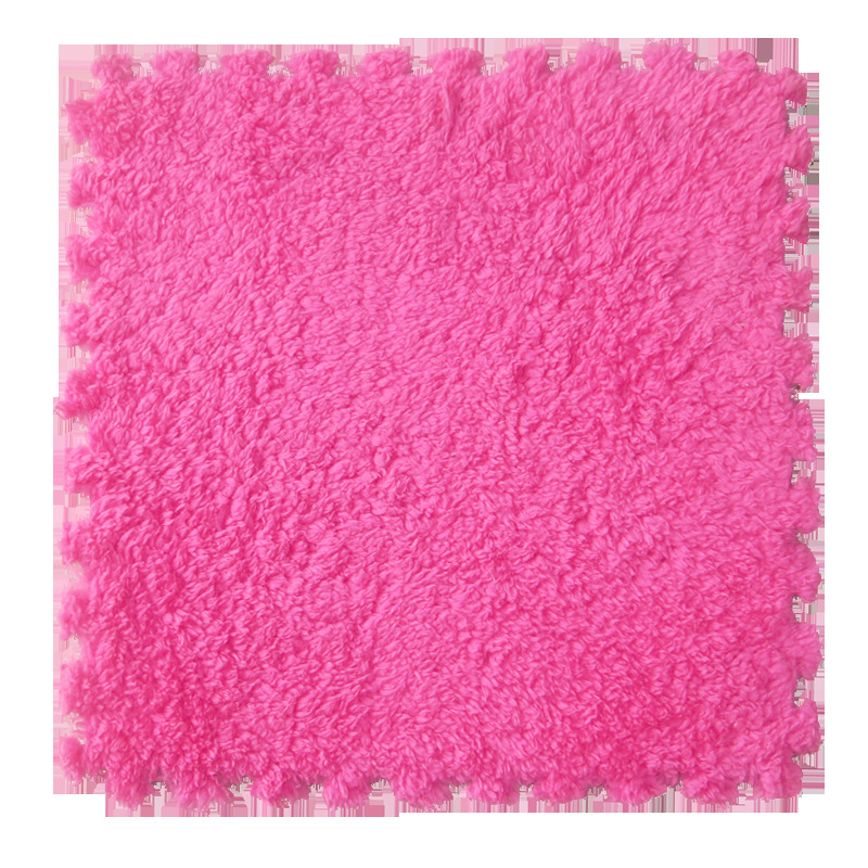 Cross-border Foam Puzzle Mat Suede Patchwork Carpet Fluffy Carpet Bedroom Carpet Machine Washable Padded Mat