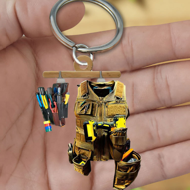 Electrician kit acrylic keychain acrylic pendant cross-border independent station Amazon new product