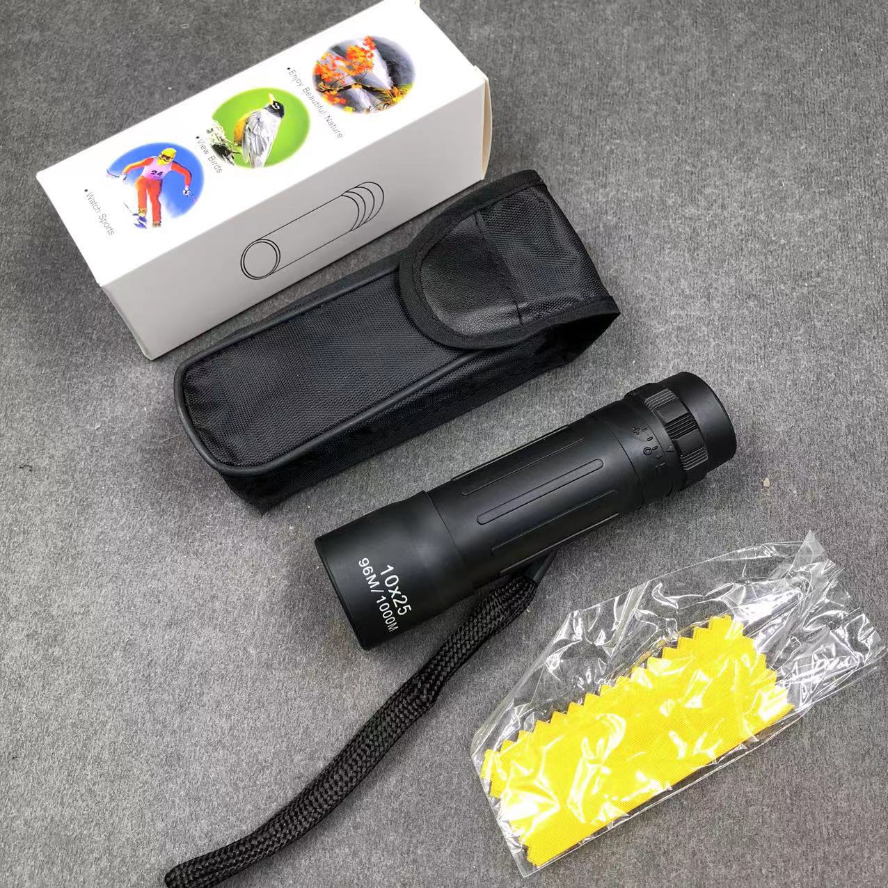 Amazon transfronterizo de un solo tubo de baja luz de visión nocturna HD gran angular 8X21/10X25 tiempos fijos miniatura telescopio de un solo tubo