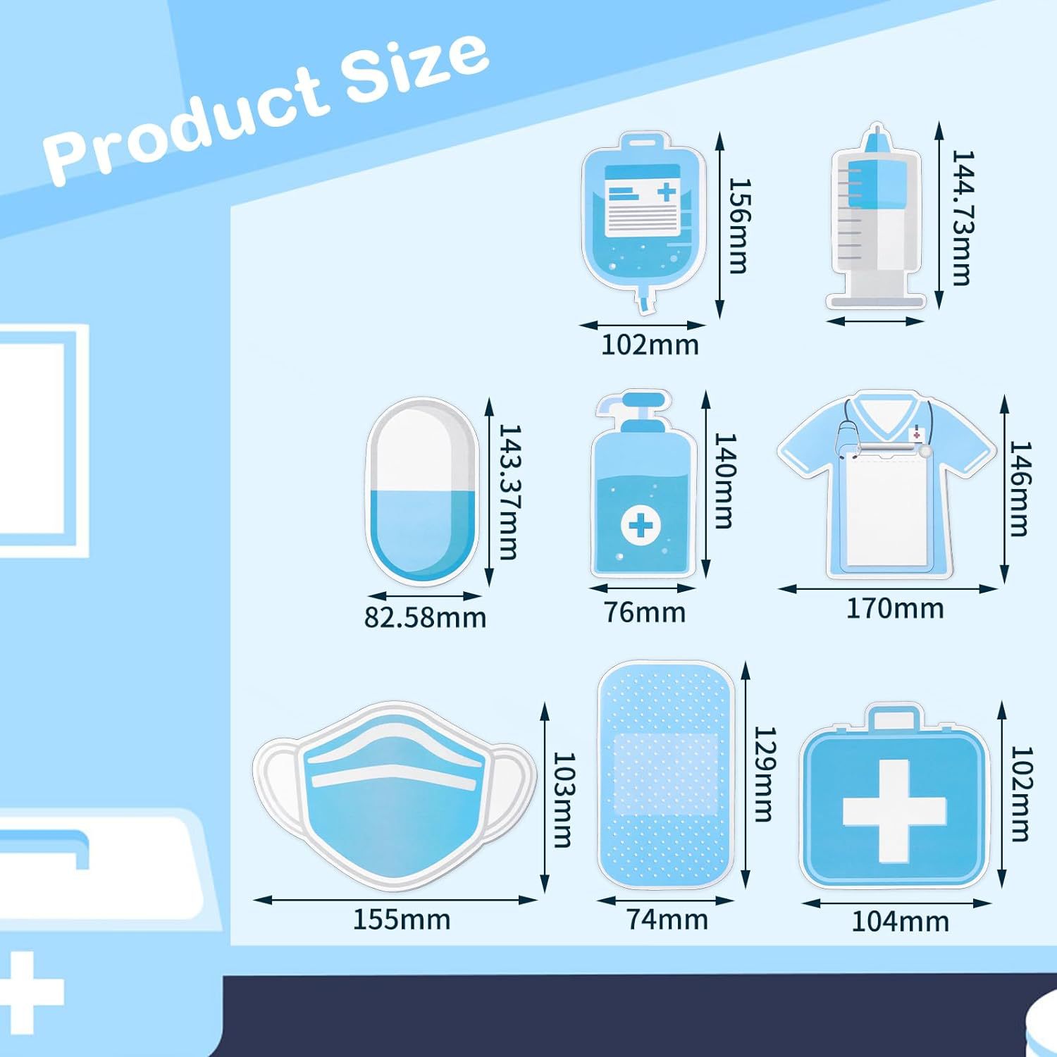 Cross-border health care theme combination post-it notes creative notepad shaped color notepad support custom