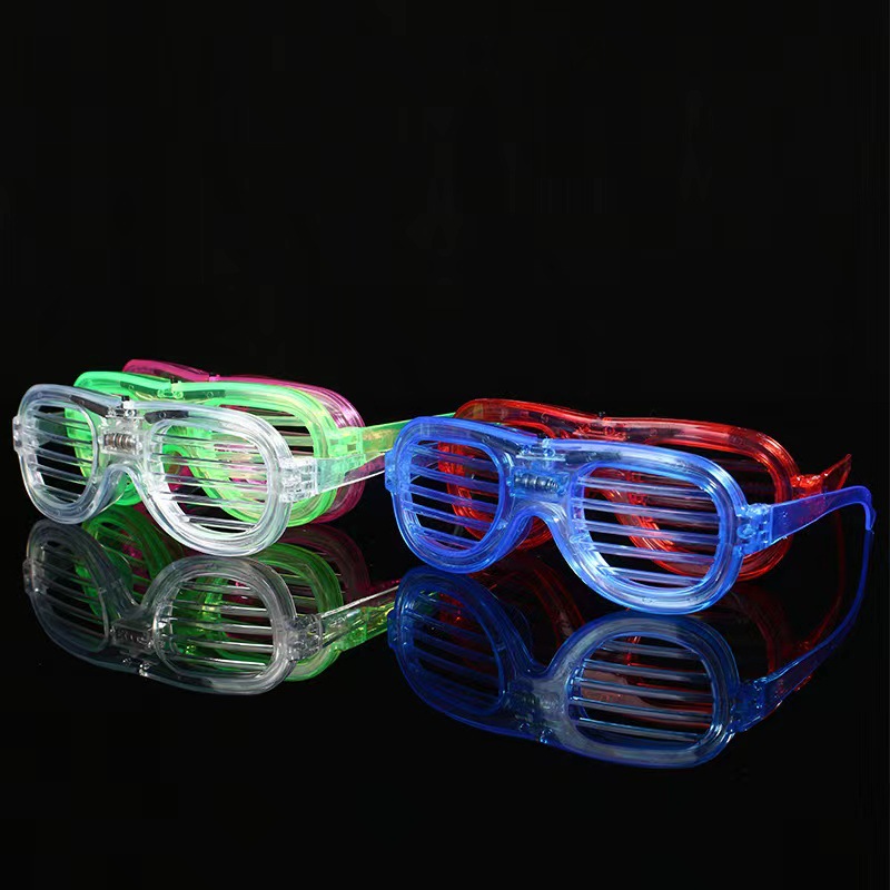 led luminous glasses blinds cold light glasses party glasses bar music festival props wholesale cross-border hot sale