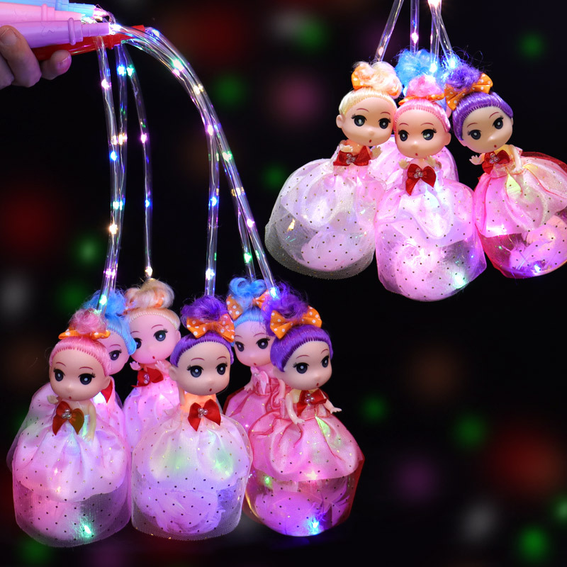 2023 Internet celebrity portable cartoon star sky ball night market stall luminous portable lantern dinosaur luminous small toy wholesale