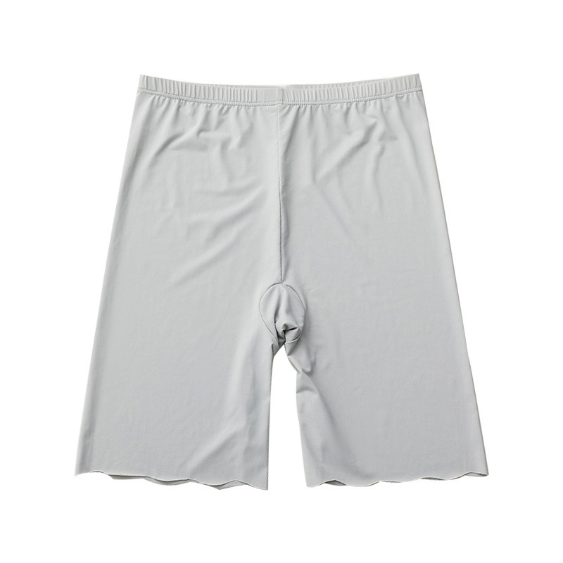 Safety Pants Women's Anti-walking No-curling Summer Thin Large Size Fat Girls' Insurance Lengthened Five-point Ice Silk Bottoming Shorts
