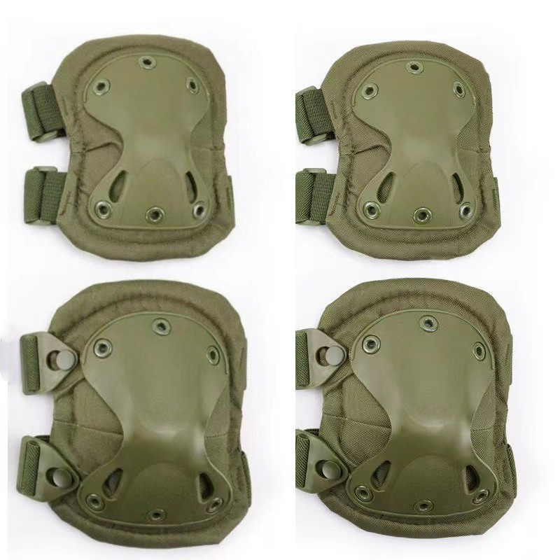 Outdoor Combat King Kong Protective Equipment Four-piece Set Mountaineering Camping Riding Multifunctional Thickened Protective Sponge CS Tactical Protection
