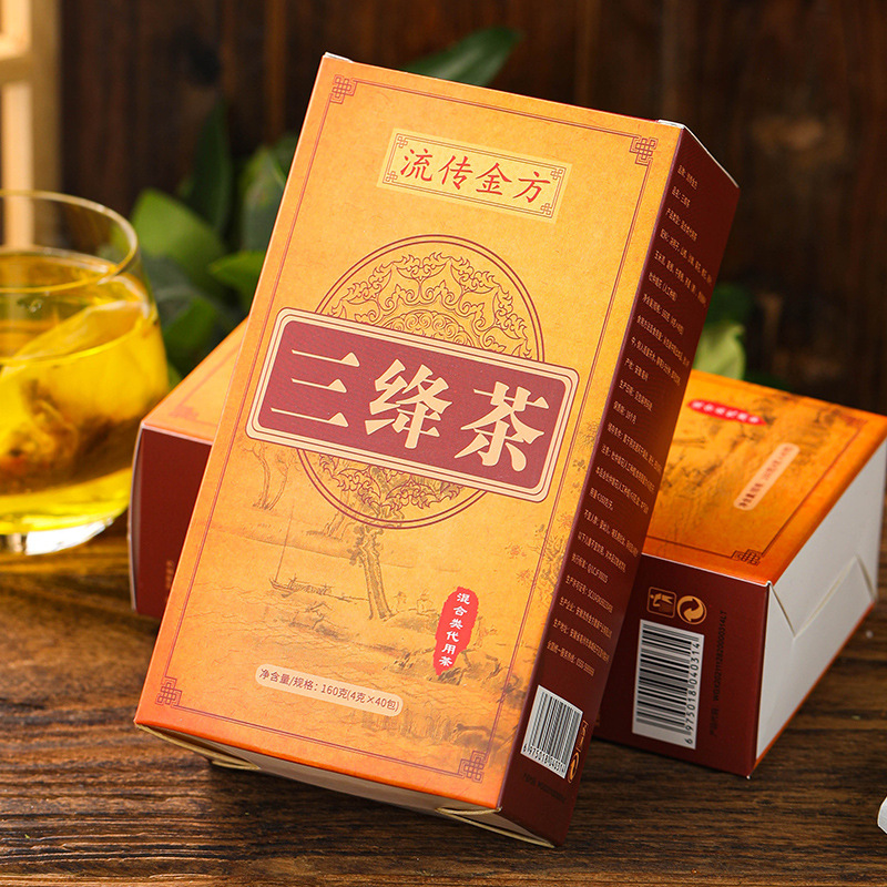 Spread Jin Fang Sanfu tea, non-pressure, non-pressure, non-pressure, non-drop, tea, non-drop, three tea, cyclocarya Paliurus, corn beard, mulberry leaf tea, health preservation