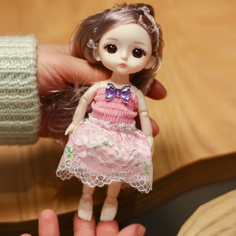 17cm Barden doll than princess set can be changed bjd doll girl toy birthday gift 8 piece set